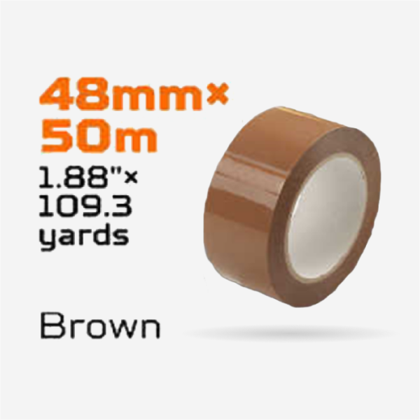 Wokin BOPP PACKING TAPE BROWN, 653410 - Image 2