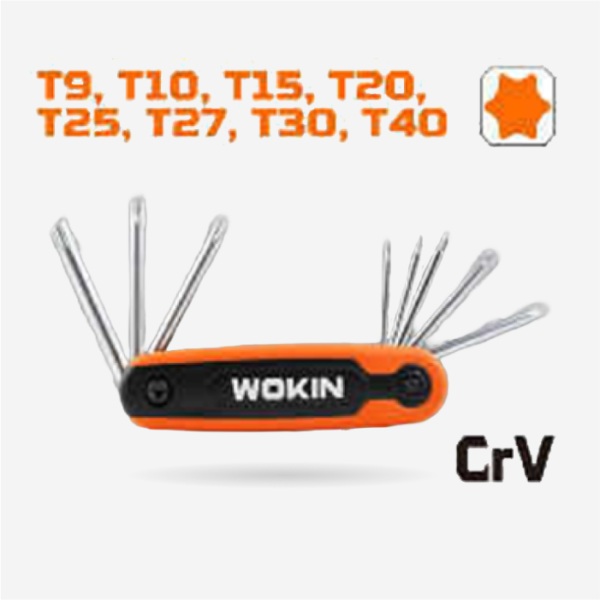 Wokin 8PCS FOLDING TORX HEX KEY SET, 208808 - Image 2