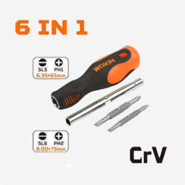 Wokin 6 IN 1 SCREWDRIVER SET, 206006 - Image 2