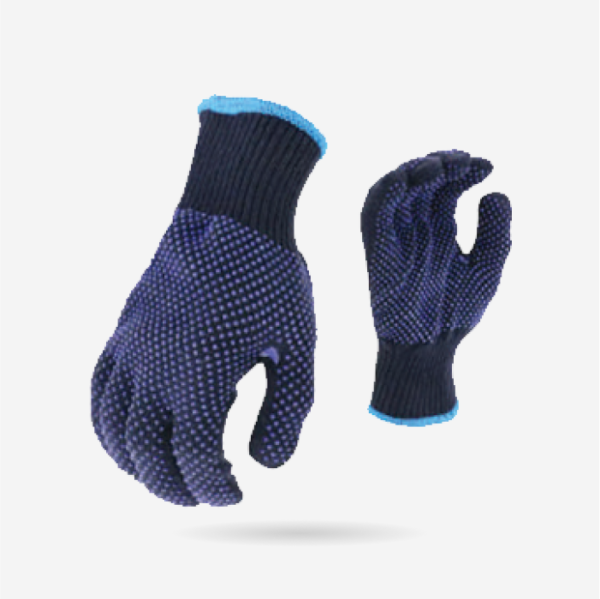 Hand Glove Double Sides blue dots