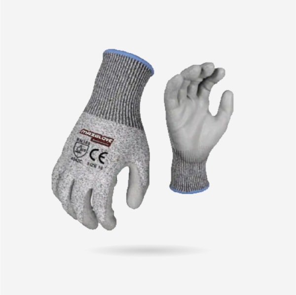 Hand Glove Grey Cut Resistant Level C