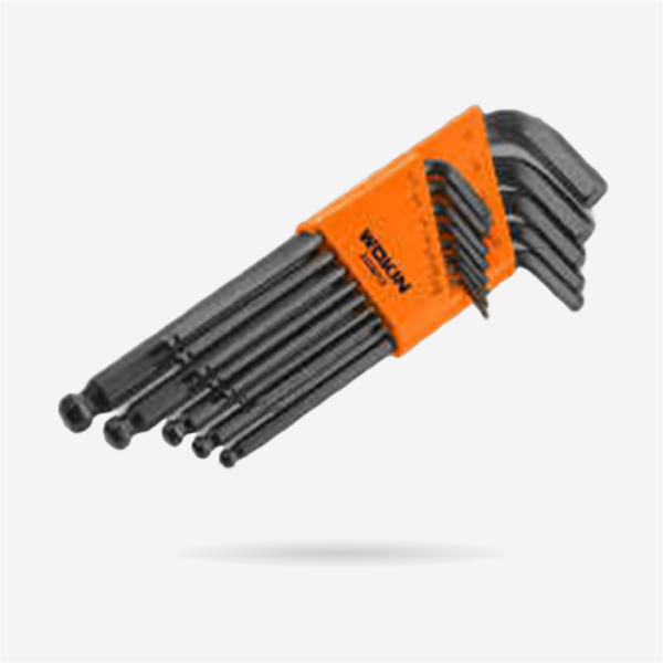 Wokin 13PCS BALL POINT LONG ARM HEX KEY SET (INCH), 208613